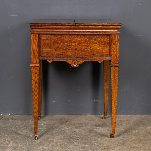 Wood Smokers Table with Silver Accessories from Mappin & Webb, 1900s, Set of 12 For Sale - Image 7 of 18
