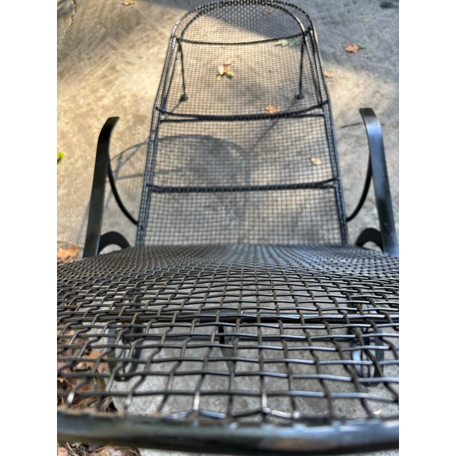 recently sandblasted, to bare metal, primed and painted with specialized outdoor paint. finish is semi-gloss black, no...