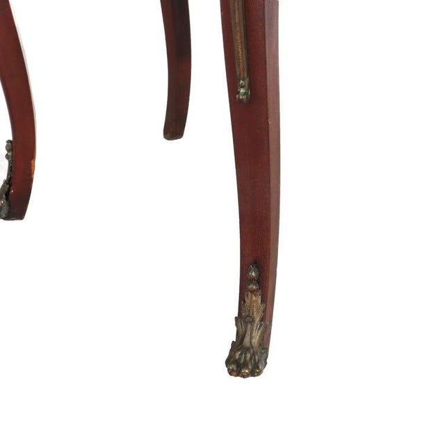 Antique French Mahogany & Ormolu Vitrine With Vernis Martin Panels Circa 1890 For Sale - Image 10 of 12