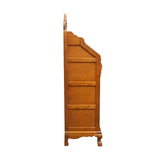 Lexington Furniture Victorian Sampler Quarter Sawn Oak 24" Lingerie Chest W. Vanity Mirror 391-3102 For Sale - Image 12 of 15