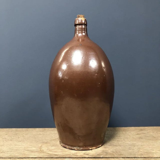 Large 19th Century Glazed Earthenware Jug For Sale - Image 4 of 15