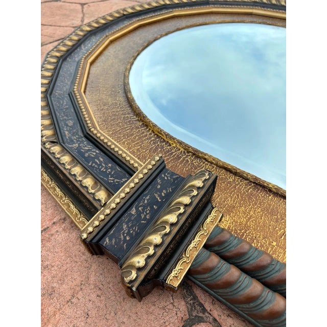 Neoclassical Style Wall Mirror, 1960s For Sale - Image 9 of 13