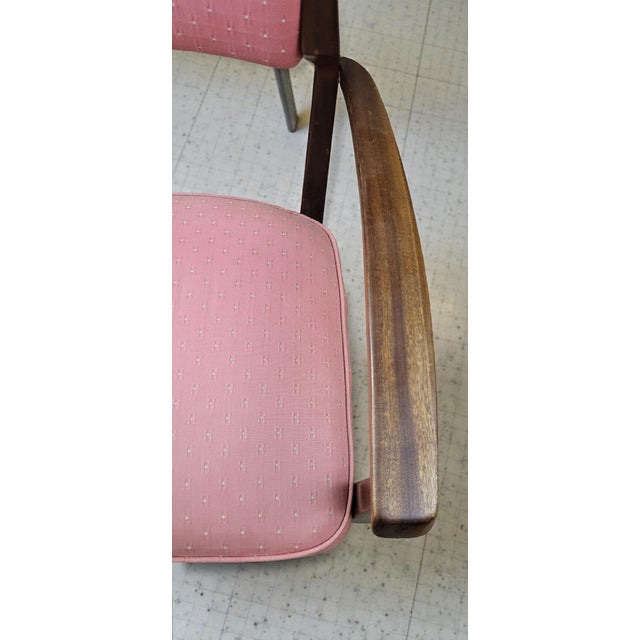 Upholstered Rosewood Armchair, 1950s For Sale - Image 9 of 10