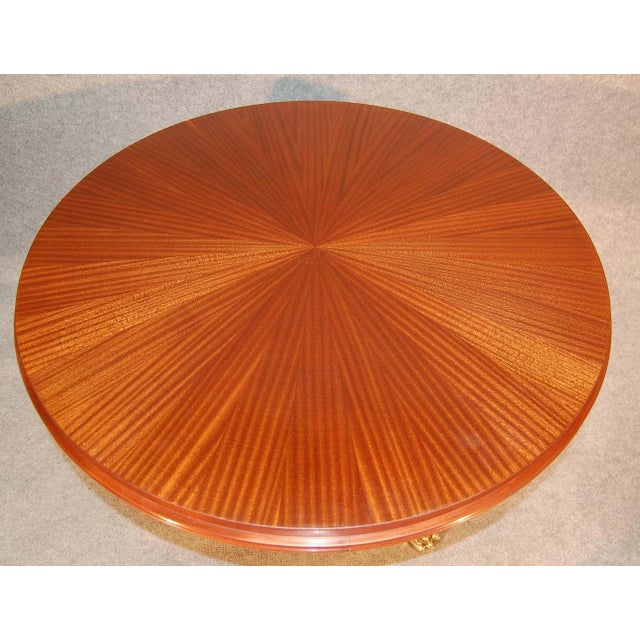 Brown Pedestal Table with Claw Feet, 1940s For Sale - Image 8 of 12