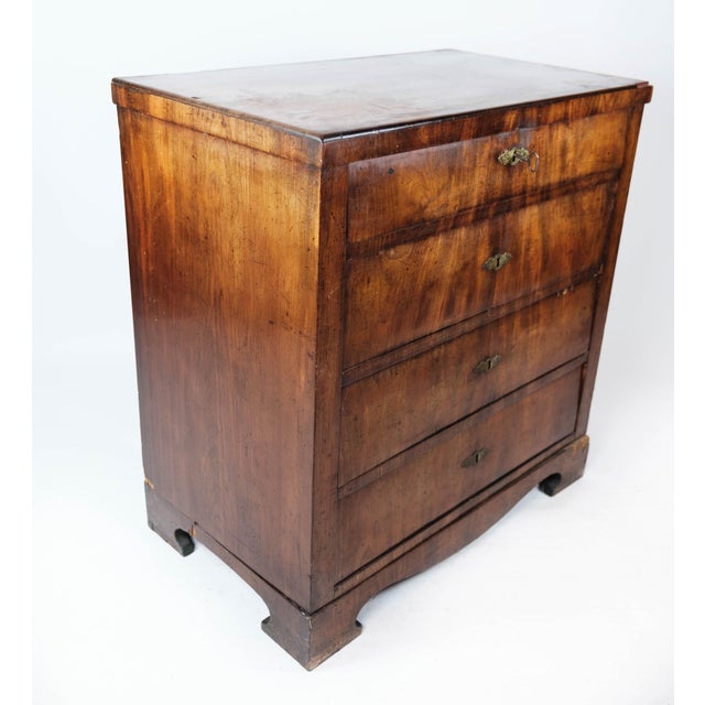 Empire Chest of Drawers with Four Mahogany Drawers, 1840s For Sale - Image 13 of 16