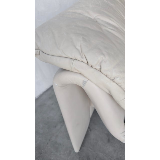 Animal Skin 1970s Post Modern Leather Sofa by Intertime Switzerland For Sale - Image 7 of 8