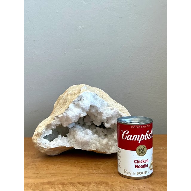 White Vintage White Quartz Geode For Sale - Image 8 of 12