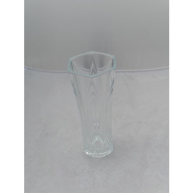 Transparent art glass vase, Made in Italy, 1960s.