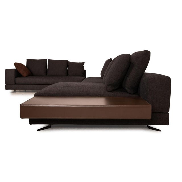 Textile White Fabric Corner Sofa from Minotti For Sale - Image 7 of 9