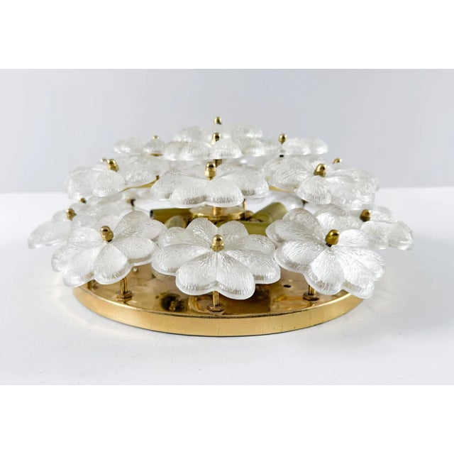 1960s Mid-Century Modern Floral Wall Lamp by Ernst Palme, 1960s For Sale - Image 5 of 18