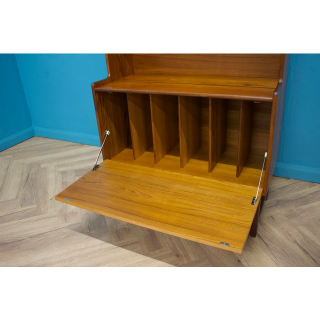 Wood Mid-Century Bureau Bookcase in Teak from Turnidge, 1960s For Sale - Image 7 of 9