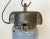 Industrial Grey Enamel Ceiling Lamp, 1950s For Sale - Image 6 of 12