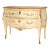Louis XV Style Painted Bombe Chest of Drawers With Marble Top For Sale