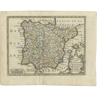 Antique Map of Spain and Portugal by Keizer & De Lat, 1788 For Sale
