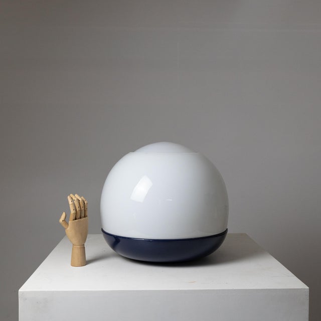 Glass Platea Table Lamp by Leonardo Ferrari and Franco Mazzucchelli for Artemide For Sale - Image 6 of 8