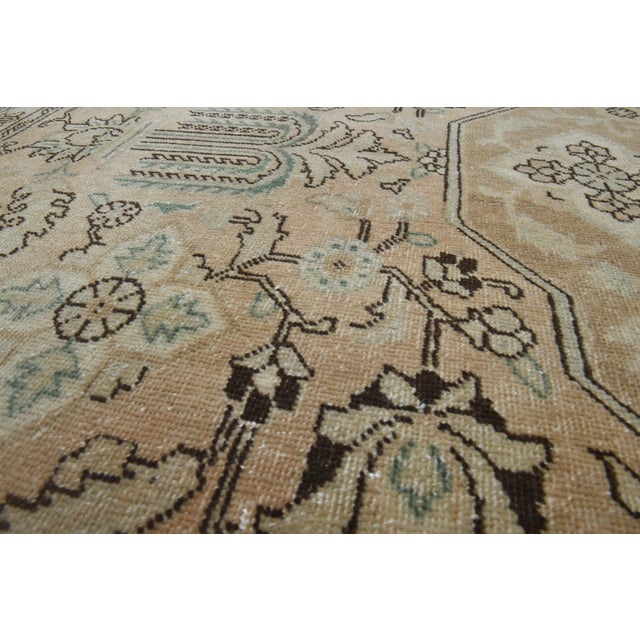 Folk Art 1970s Vintage Persian Handknotted Wool Orange Oversize Area Rug For Sale - Image 3 of 11