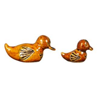Ceramic Duck Figures, Denmark, 1950s, Set of 2 For Sale