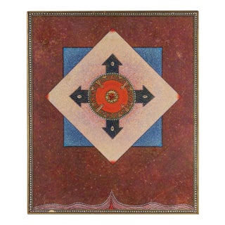 Mino Meno, Pentacle, Oil Painting, 1970s For Sale