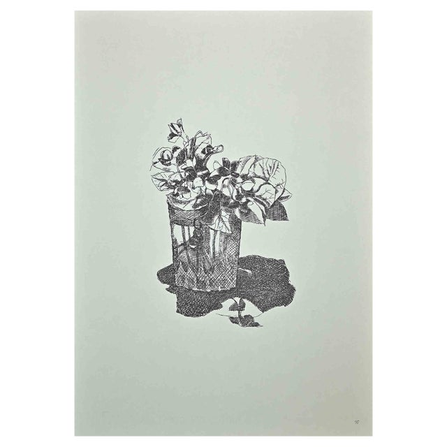Franco Gentilini, Still Life, Vintage Offset Print, 1970s For Sale