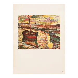 1943 After Georges Braque "The Boats", First Edition Parisian Offset Lithograph