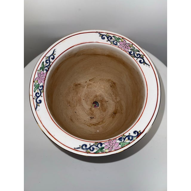 1980s 1980s Tobacco Leaf Planter and Saucer For Sale - Image 5 of 12