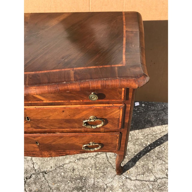 Italian Early 19th C. Italian Inlaid Commode For Sale - Image 3 of 4
