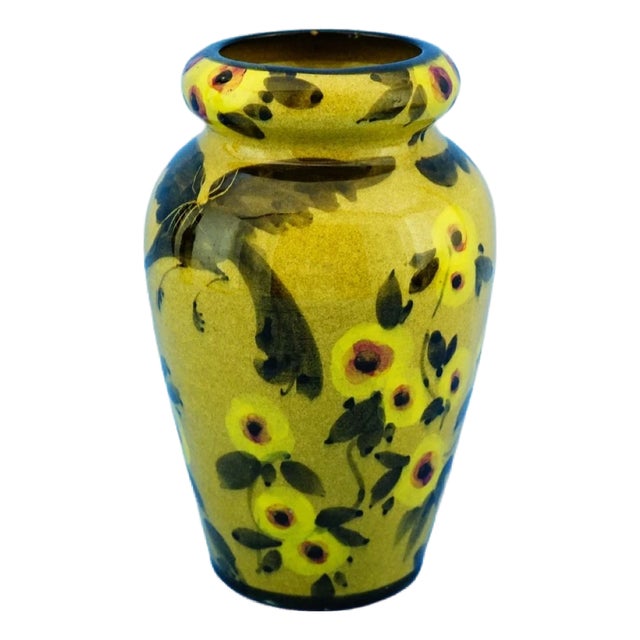 Art Deco Ceramic Vase attributed to Romeo Bevilacqua for Landa, Albisola, Genoa, Italy, 1920s For Sale