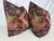 Transitional Ikat Velvet in Wine/Navy 22" Pillows-a Pair For Sale - Image 3 of 3