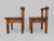Brutalist Brutalist Chairs in Wood, 1960s, Set of 2 For Sale - Image 3 of 10