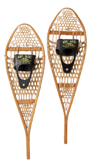 Vintage Canadian Snowshoes Pair