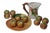 Vintage Whimsical Ceramic Peach Still-Life Collection Omnibus Pitcher, Barbara Eigen Platter & Peaches For Sale - Image 9 of 18
