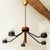 Vintage Scandinavian Ceiling Chandelier in Teak, Brass, Glass and Steel, 1960s For Sale - Image 9 of 9