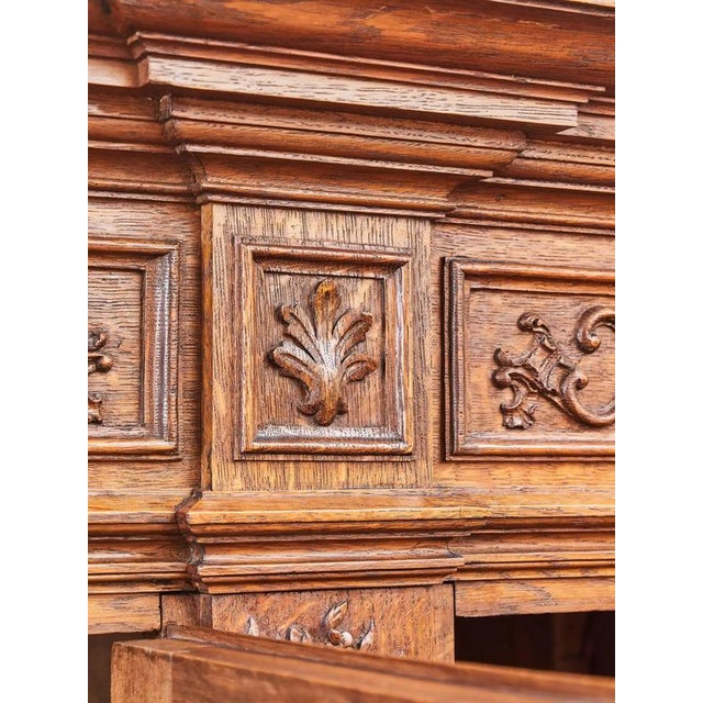 Liège Carved Oak Cabinet For Sale - Image 4 of 14