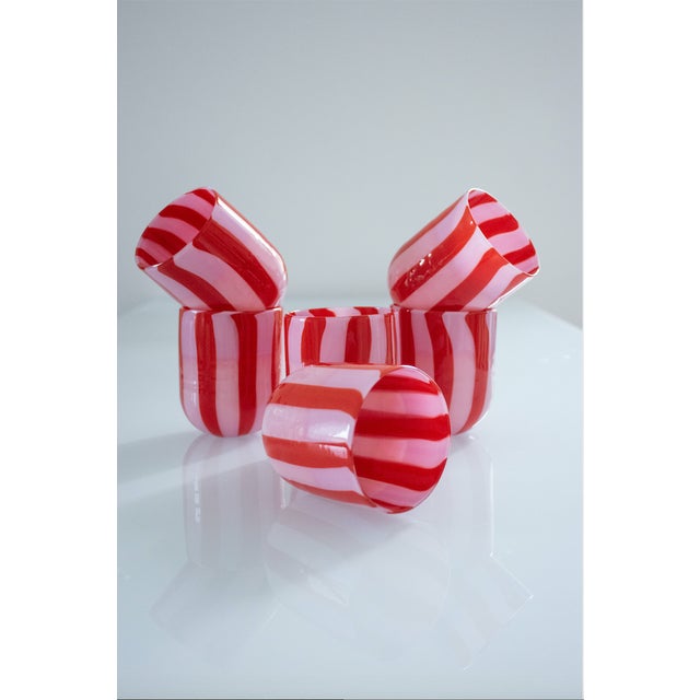 Contemporary Drinking Set by Maryana Iskra for Ribes Studio, Set of 6 For Sale - Image 3 of 14