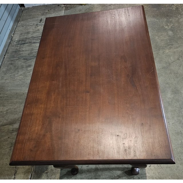 Wood Late 20th Century Eldred Wheeler Bench Made Cherry Lowboy Dressing Table Massachussetts For Sale - Image 7 of 14