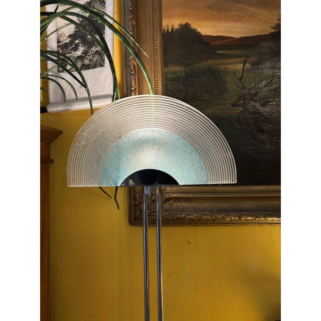 Vintage Floor Lamp in Chrome Plating, 1980s, in Flawless conditions. Designed 1970 to 1979 European Plug (up to 250V).The...