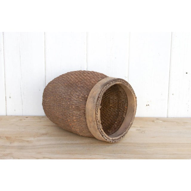 19th Century 19th Century Asian Woven Basket For Sale - Image 5 of 9