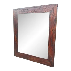 1990s Custom Made Italian Wood Frame Beveled Mirror by Roma Moulding