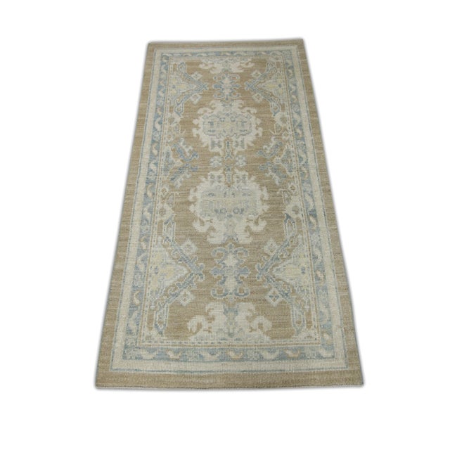 Modern Turkish Oushak Rug 2'10" x 5'8" For Sale In Houston - Image 6 of 7