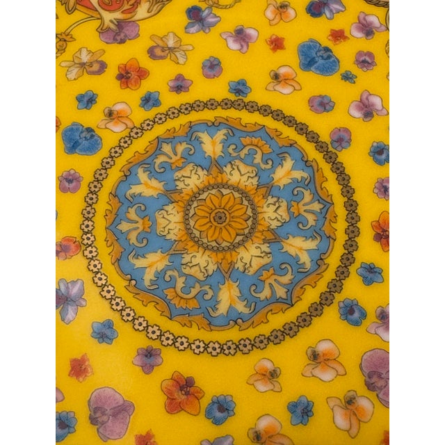 Byzantine 1990s Set of 4 Rosenthal Versace Primavera 7 1/8"Bread & Butter Plate Original Box For Sale - Image 3 of 9