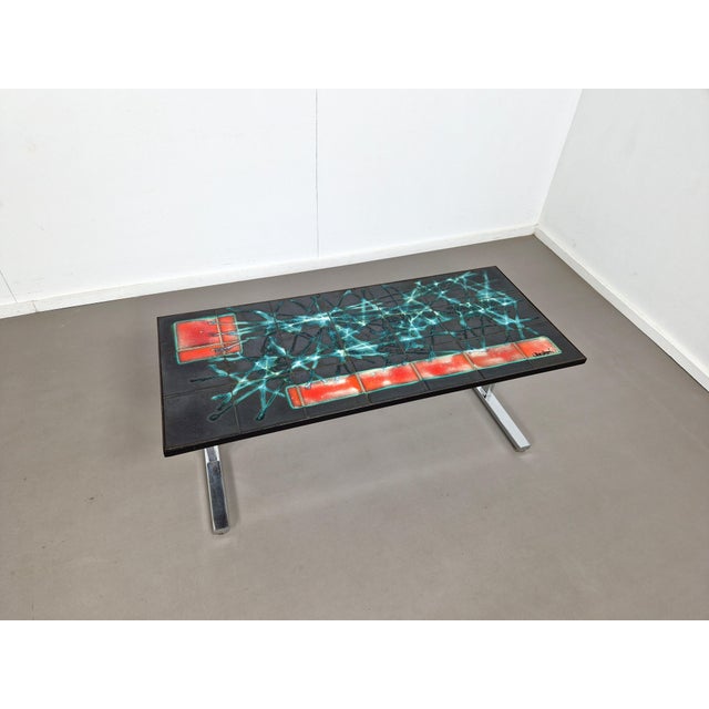Tiled Coffee Table by J. Belarti, 1970s For Sale - Image 6 of 11
