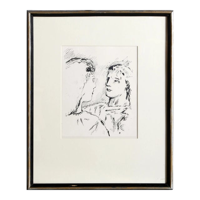 The Confrontation, Pierre Bonnard Lithograph, Signed 'pb' in the Plate For Sale