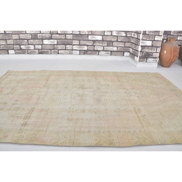 1960s 1960s Oushak Anatolian Tribal Carpet For Sale - Image 5 of 10