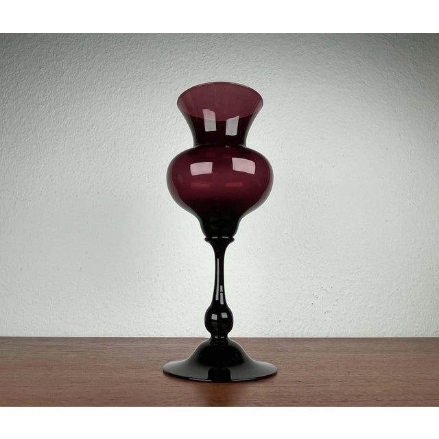 Mid-Century Modern Glass Vase by Hugo Gehlin for Gullaskruf Glasbruk, Sweden, 1950s For Sale - Image 11 of 13