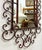 Monumental Ornate Vintage Scrolled Iron Wall Mirror For Sale - Image 4 of 8