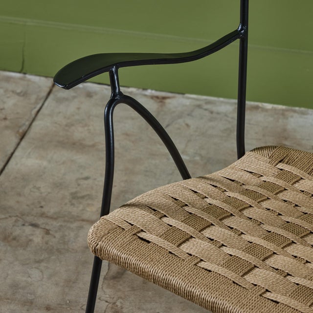 Set of Eight Maurizio Tempestini "Ribbon" Patio Chairs for Salterini, Attributed For Sale - Image 12 of 12