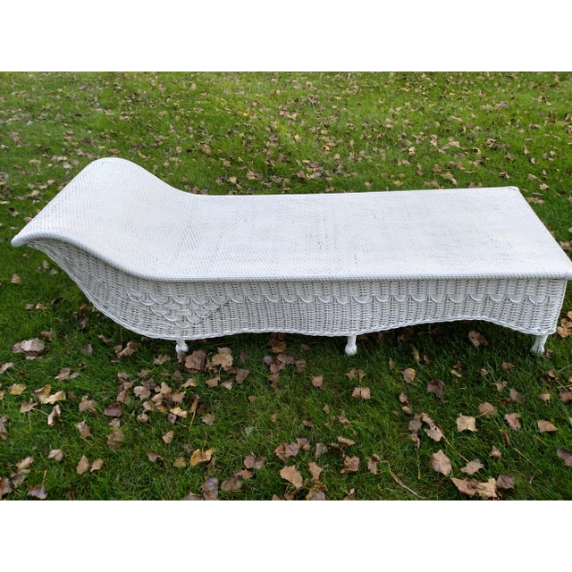 Vintage Wicker Fainting Couch Chairish
