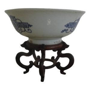 Antique Chinese Bowl on Carved Stand