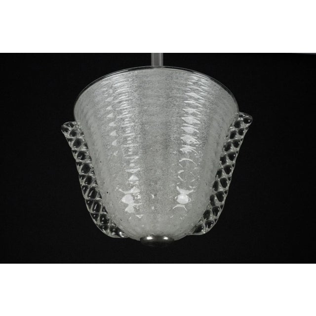 Art Deco Pendant in Pulegoso Murano Glass by Ercole Barovier, 1940s For Sale - Image 13 of 18