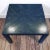 Ebonized Oak Square Parsons Side or Coffee Table With Cerused Grain For Sale - Image 10 of 12
